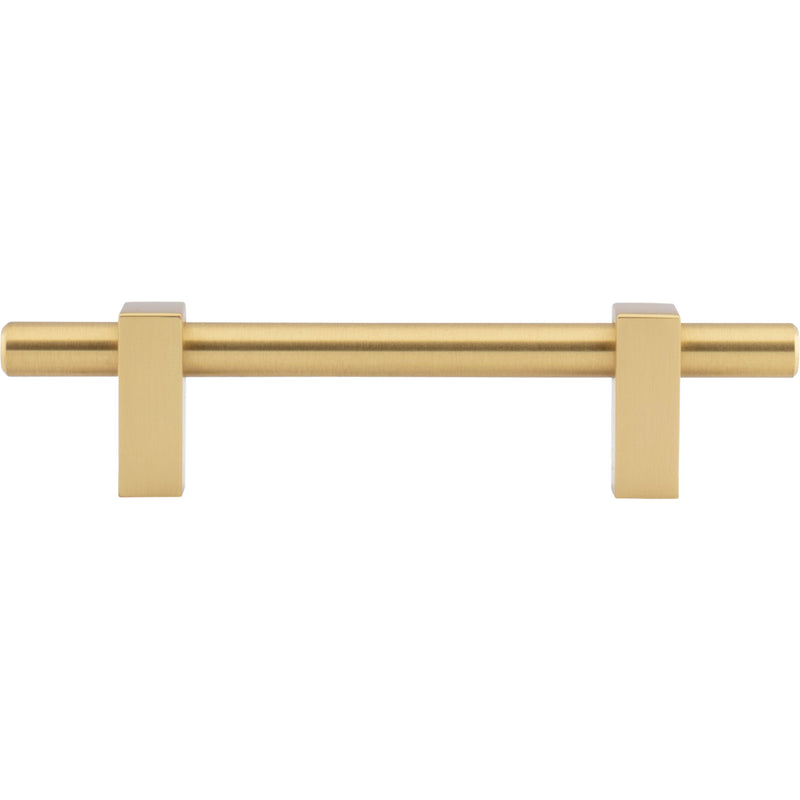 96 mm Center-to-Center Brushed Gold Larkin Cabinet Bar Pull