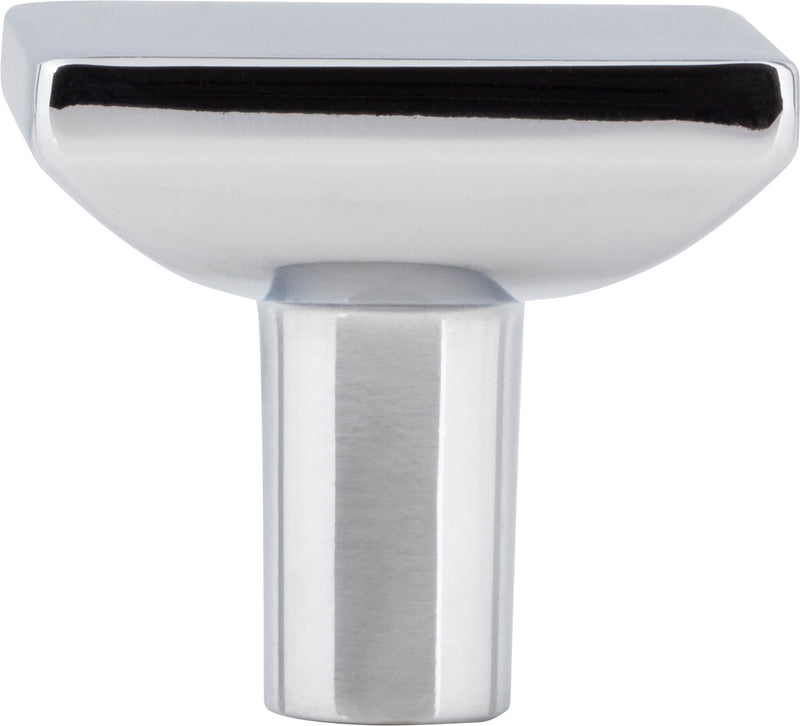 1-1/4" Overall Length Polished Chrome Walker 1 Square Knob