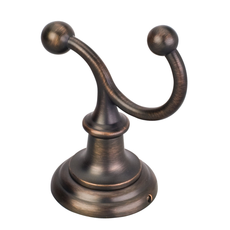 Fairview Brushed Oil Rubbed Bronze Double Robe Hook - Retail Packaged