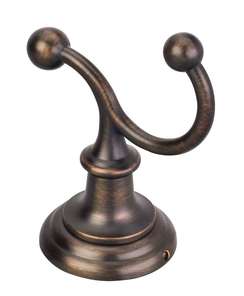 Fairview Brushed Oil Rubbed Bronze Double Robe Hook  - Contractor Packed