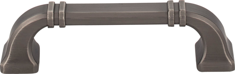 96 mm Center-to-Center Brushed Pewter Ella Cabinet Pull