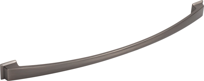 305 mm Center-to-Center Brushed Pewter Arched Roman Cabinet Pull