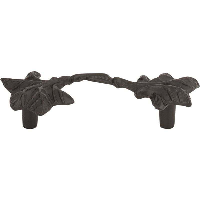 Vineyard Leaf Pull 3 Inch (c-c) Aged Bronze