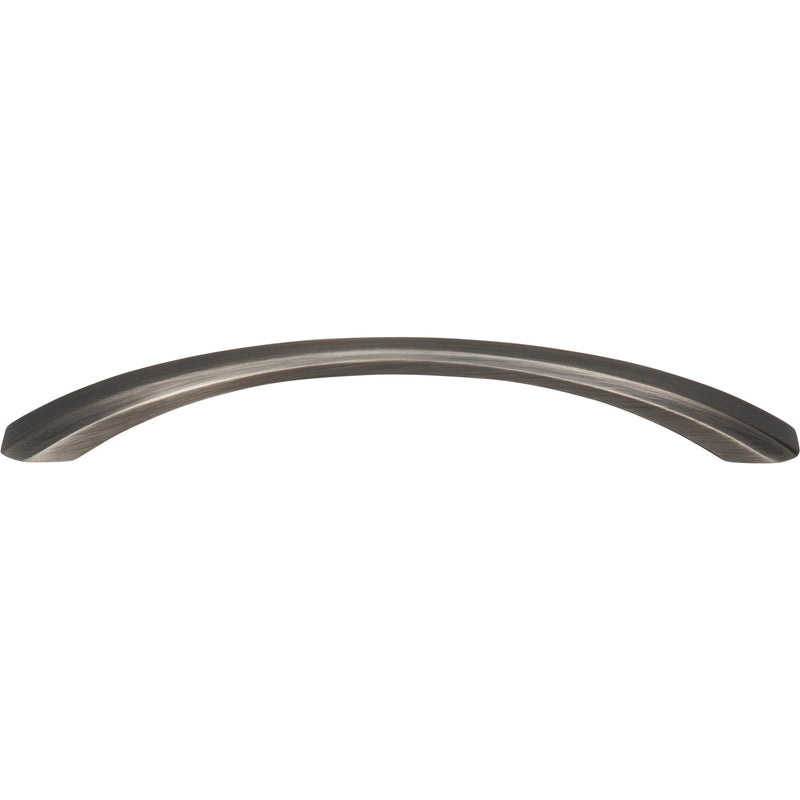 160 mm Center-to-Center Brushed Pewter Wheeler Cabinet Pull