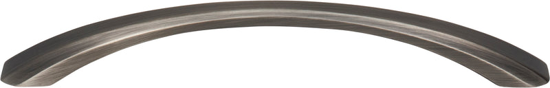 160 mm Center-to-Center Brushed Pewter Wheeler Cabinet Pull