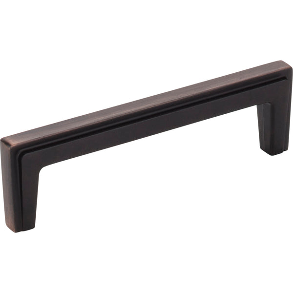 96 mm Center-to-Center Brushed Oil Rubbed Bronze Lexa Cabinet Pull