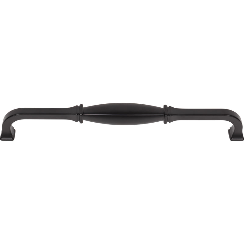 18" Center-to-Center Matte Black Audrey Appliance Handle