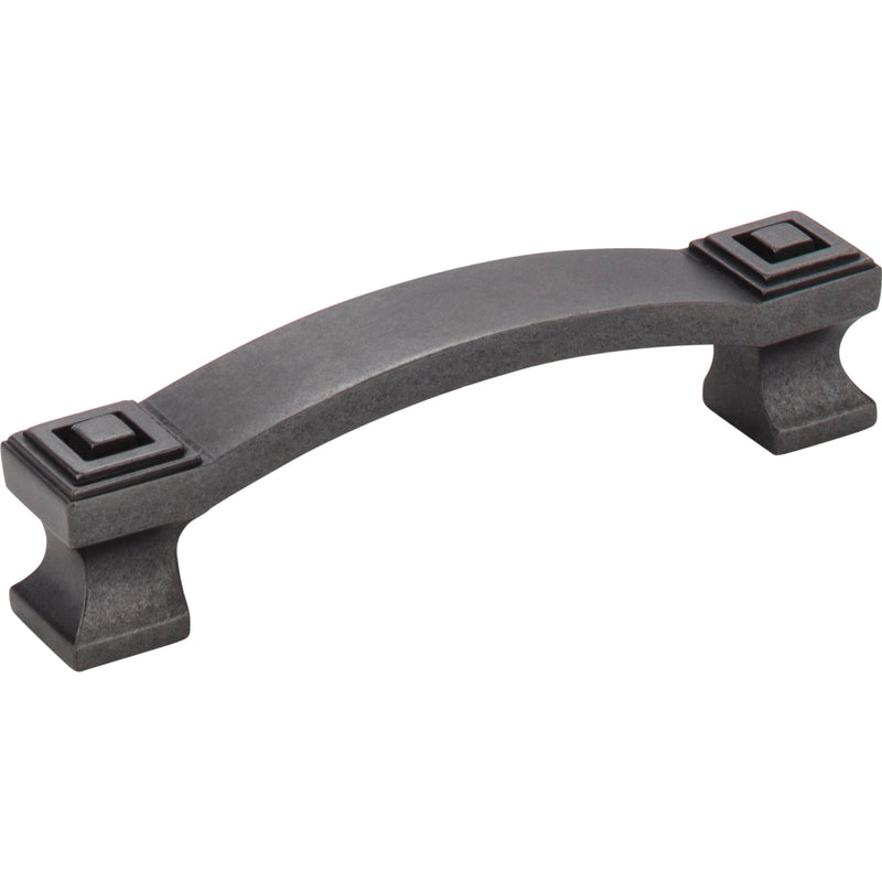 96 mm Center-to-Center Gun Metal Square Delmar Cabinet Pull