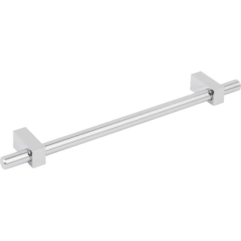 192 mm Center-to-Center Polished Chrome Larkin Cabinet Bar Pull