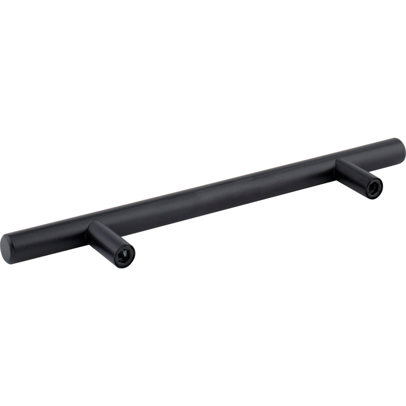 128 mm Center-to-Center Hollow Matte Black Stainless Steel Naples Cabinet Bar Pull