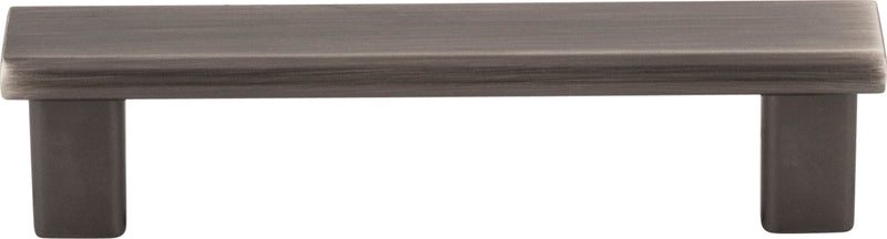 96 mm Center-to-Center Brushed Pewter Square Park Cabinet Pull