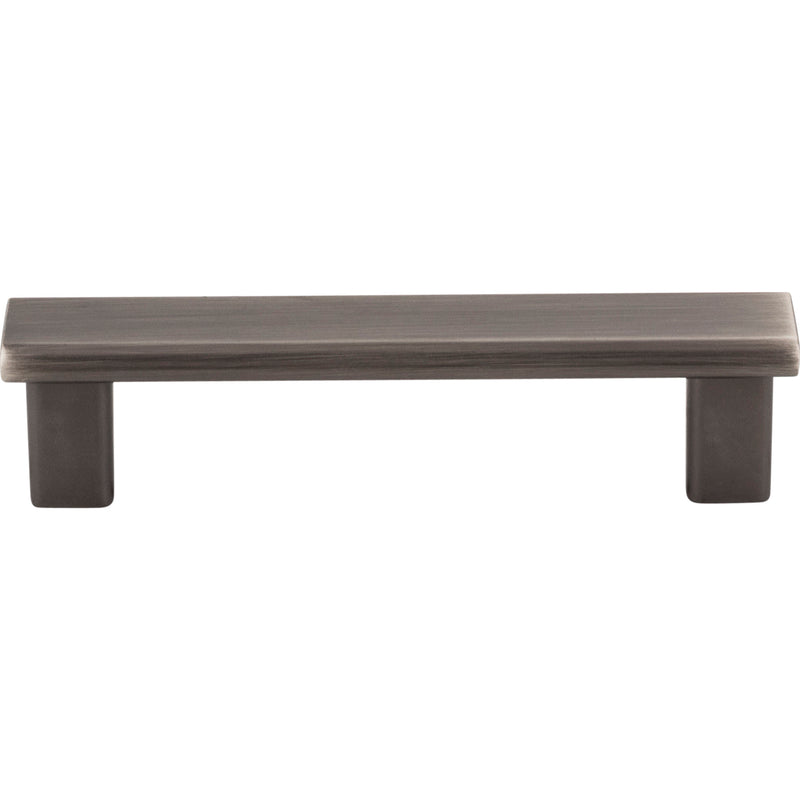 96 mm Center-to-Center Brushed Pewter Square Park Cabinet Pull