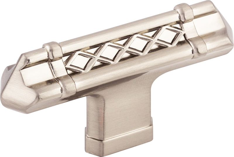 Tower Bridge T-Handle 2 5/8 Inch Brushed Satin Nickel