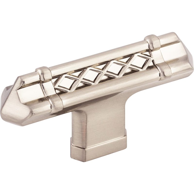 Tower Bridge T-Handle 2 5/8 Inch Brushed Satin Nickel