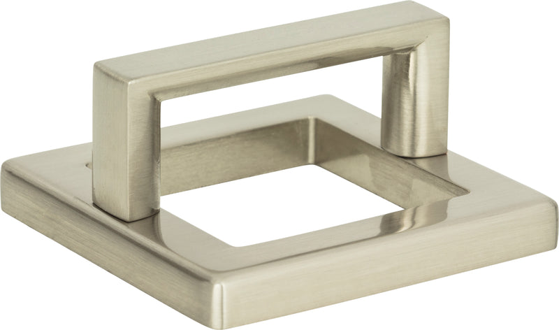 Tableau Square Base and Top 1 13/16 Inch (c-c) Brushed Nickel