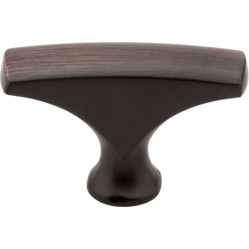 1-5/8" Overall Length Brushed Oil Rubbed Bronze Aiden Cabinet "T" Knob