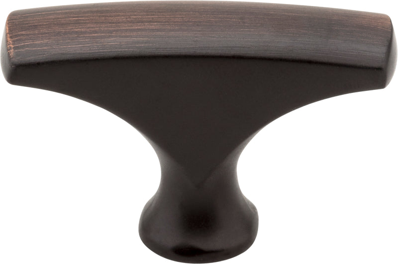 1-5/8" Overall Length Brushed Oil Rubbed Bronze Aiden Cabinet "T" Knob