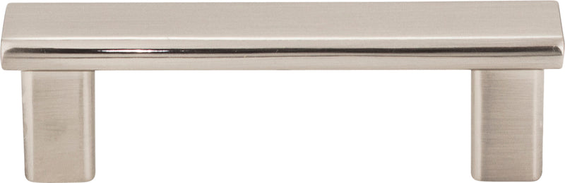 3" Center-to-Center Satin Nickel Square Park Cabinet Pull