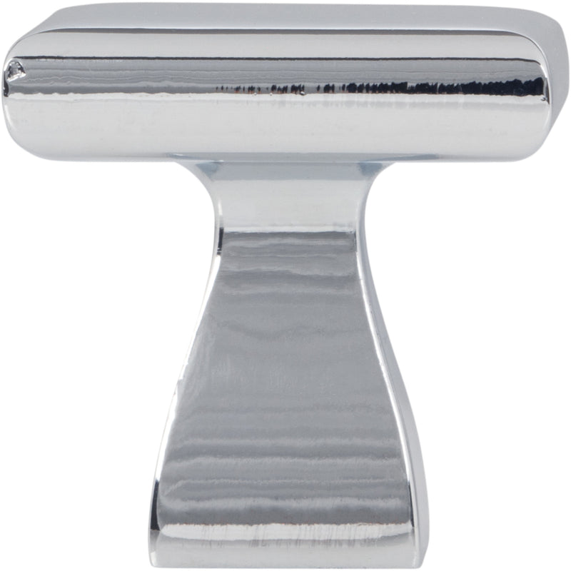 1" Overall Length Polished Chrome Square Hadly Cabinet Knob