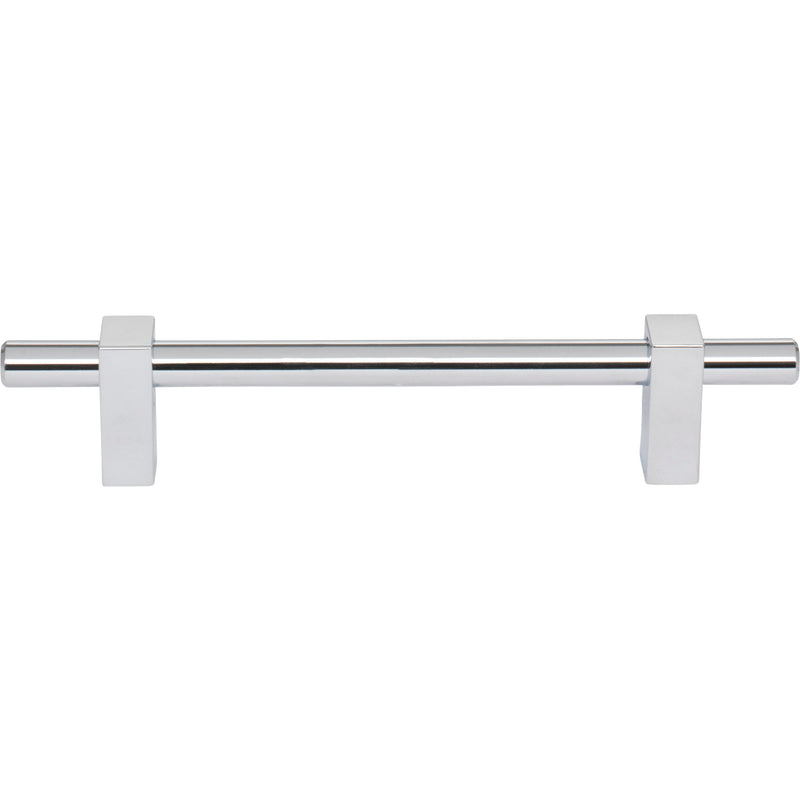 128 mm Center-to-Center Polished Chrome Larkin Cabinet Bar Pull