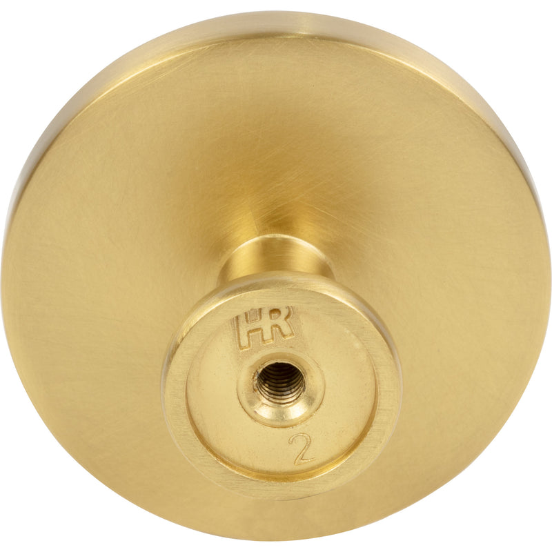 1-3/4" Diameter Brushed Gold Richard Cabinet Knob