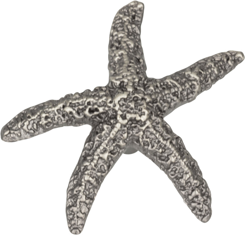 Starfish Knob 2 Inch Pewter