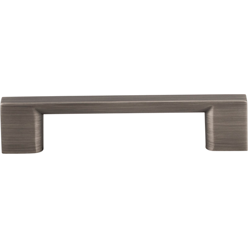 96 mm Center-to-Center Brushed Pewter Square Sutton Cabinet Bar Pull