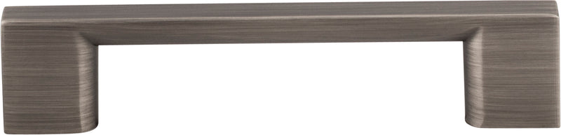 96 mm Center-to-Center Brushed Pewter Square Sutton Cabinet Bar Pull