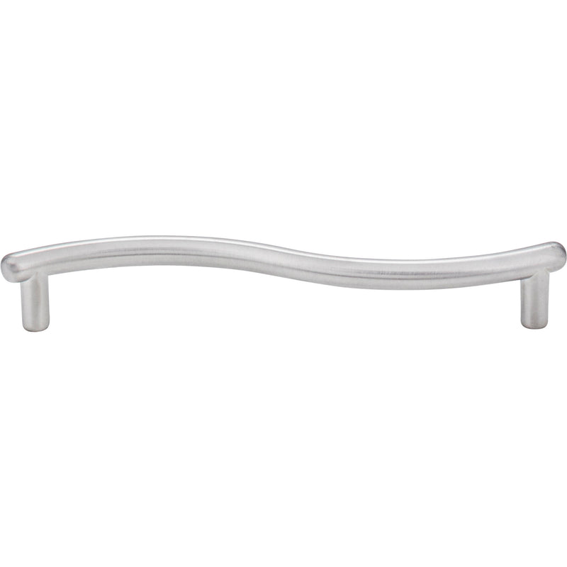 128 mm Center-to-Center Brushed Chrome Wavy Capri Cabinet Pull