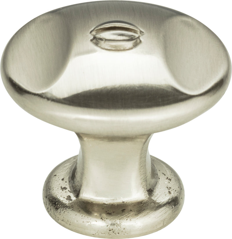 Ergo Knob 1 3/8 Inch Brushed Nickel