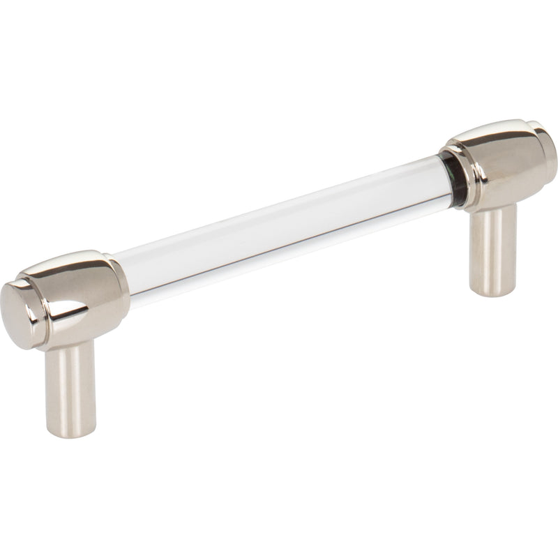 96 mm Center-to-Center Polished Nickel Carmen Cabinet Bar Pull