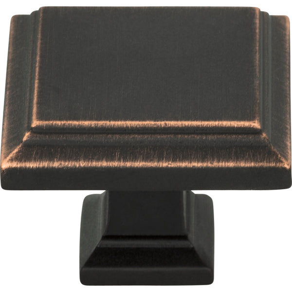 Sutton Place Square Knob 1 1/4 Inch Venetian Bronze