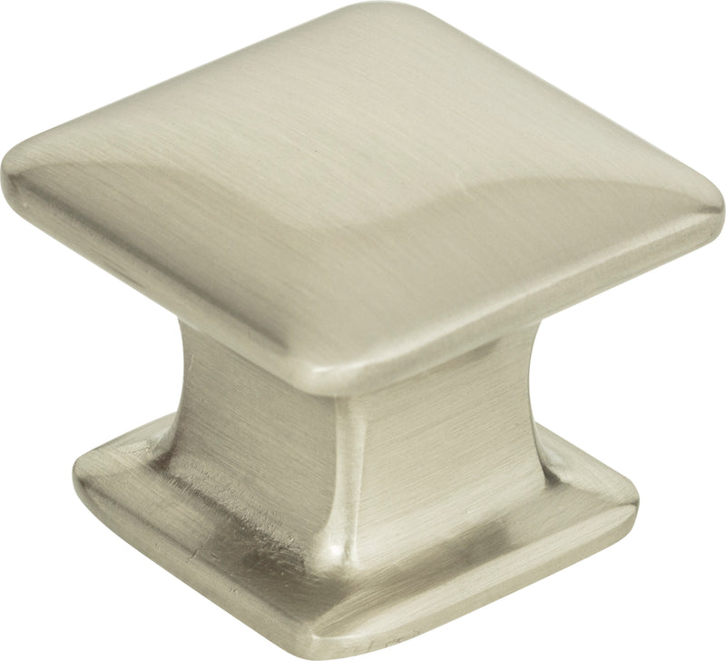 Alcott Square Knob 1 1/4 Inch Brushed Nickel