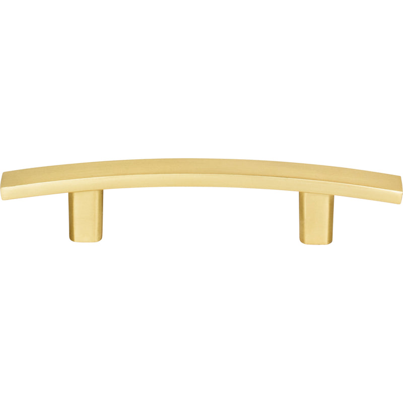 3" Center-to-Center Brushed Gold Square Thatcher Cabinet Bar Pull