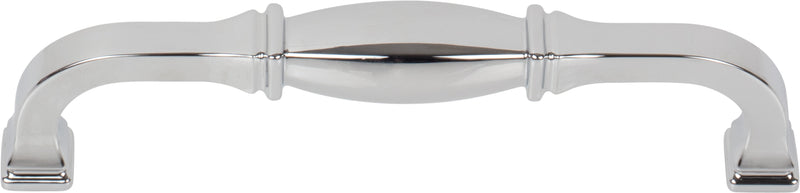 128 mm Center-to-Center Polished Chrome Audrey Cabinet Pull