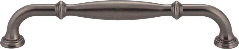 160 mm Center-to-Center Brushed Pewter Tiffany Cabinet Pull