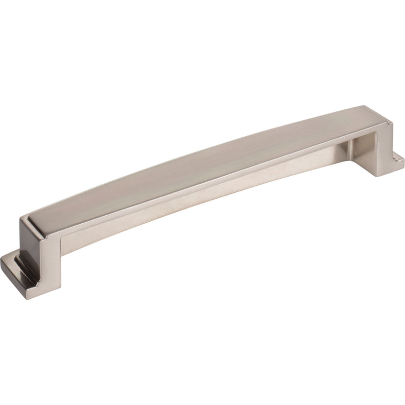 160 mm Center Satin Nickel Square-to-Center Square Renzo Cabinet Cup Pull