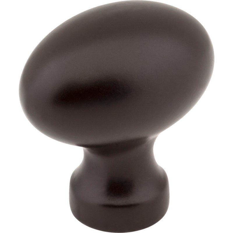 1-3/16" Overall Length Dark Bronze Football Bordeaux Cabinet Knob