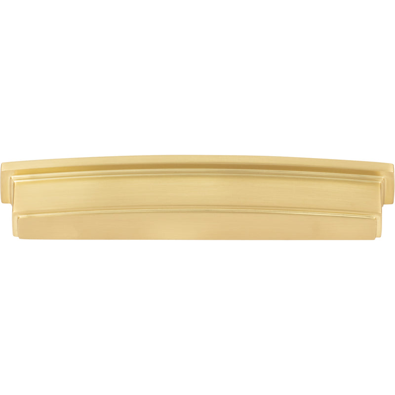 160 mm Center Brushed Gold Square-to-Center Square Renzo Cabinet Cup Pull