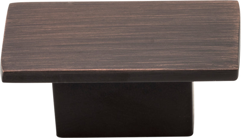 1-9/16" Overall Length Brushed Oil Rubbed Bronze Rectangle Mirada Cabinet Knob