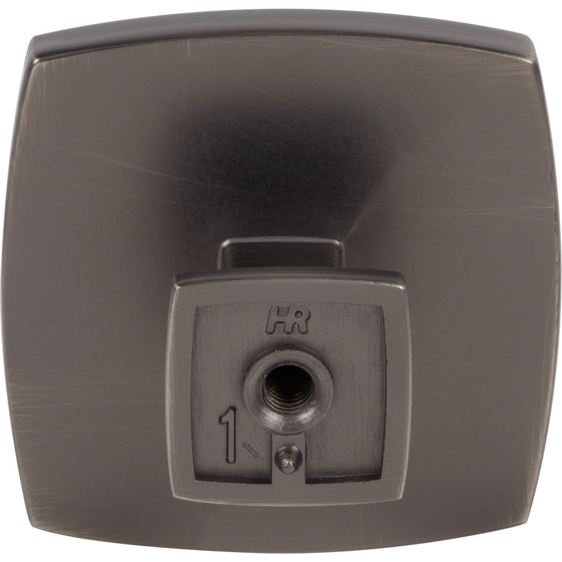 1-3/4" Overall Length Brushed Pewter Square Renzo Cabinet Knob