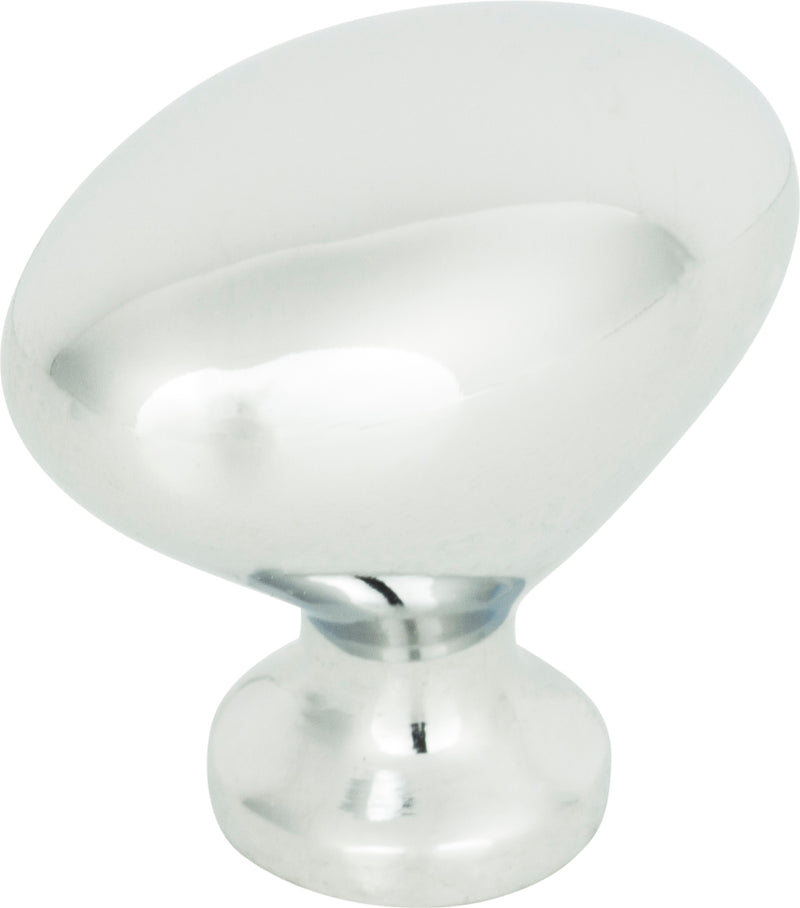 Robin Egg Knob 1 1/4 Inch Polished Chrome