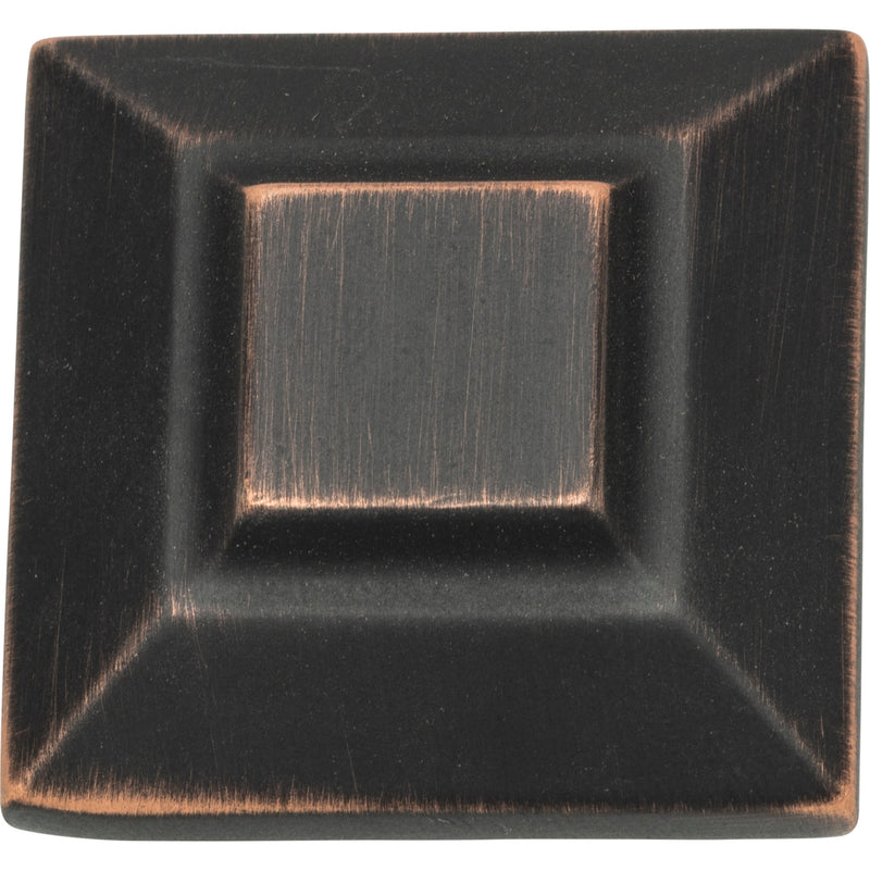 Trocadero Large Square Knob 1 1/2 Inch Venetian Bronze