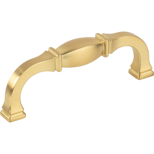 96 mm Center-to-Center Brushed Gold Audrey Cabinet Pull