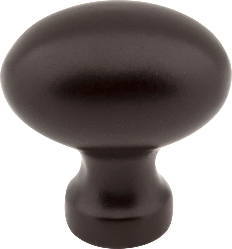 1-3/16" Overall Length Dark Bronze Football Bordeaux Cabinet Knob