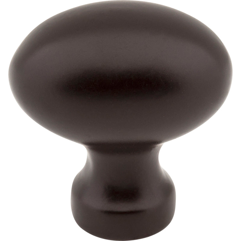 1-3/16" Overall Length Dark Bronze Football Bordeaux Cabinet Knob