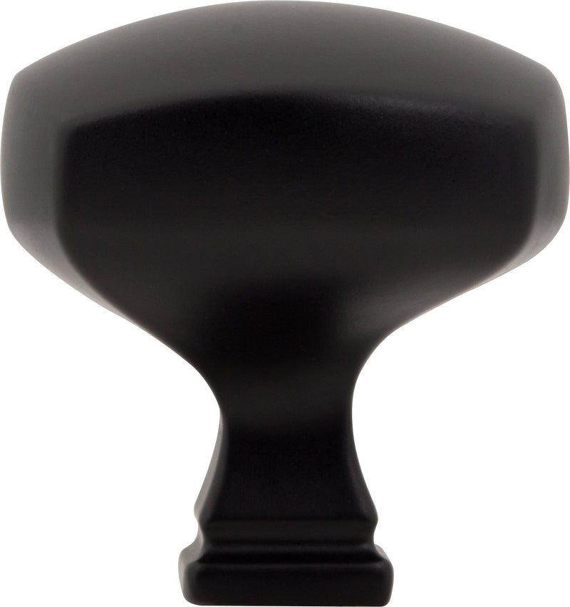 1-3/8" Overall Length Matte Black Square Audrey Cabinet Knob