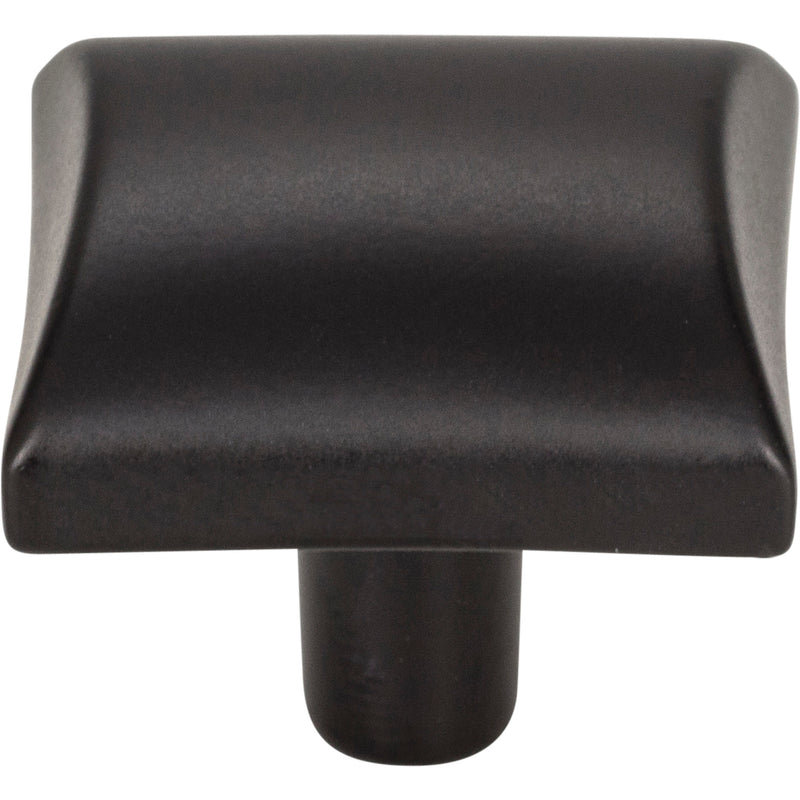 1-1/8" Overall Length Matte Black Square Glendale Cabinet Knob