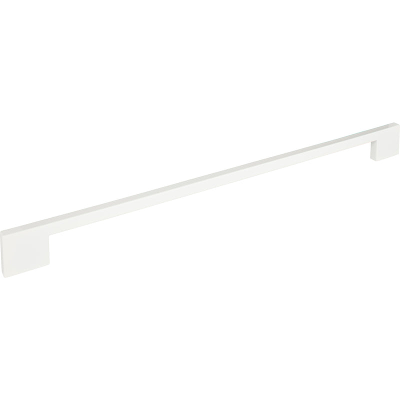 Thin Square Appliance Pull 18 Inch (c-c) High White Gloss