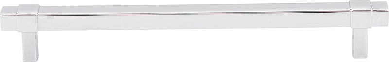 192 mm Center-to-Center Polished Chrome Square Zane Cabinet Pull